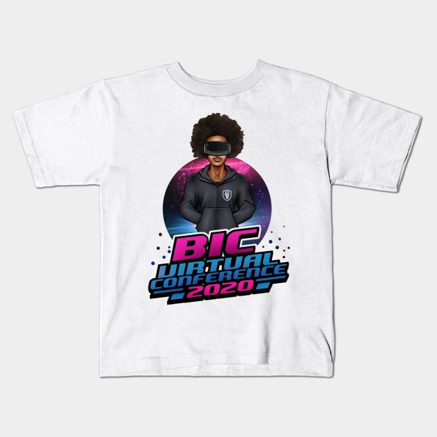 BIC Virtual Conference 2020 Kids T-Shirt by blacksincyberconference